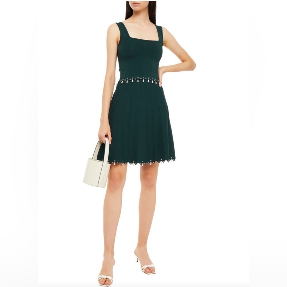 Sandro Amyla embellished stretch-knit mini skirt
